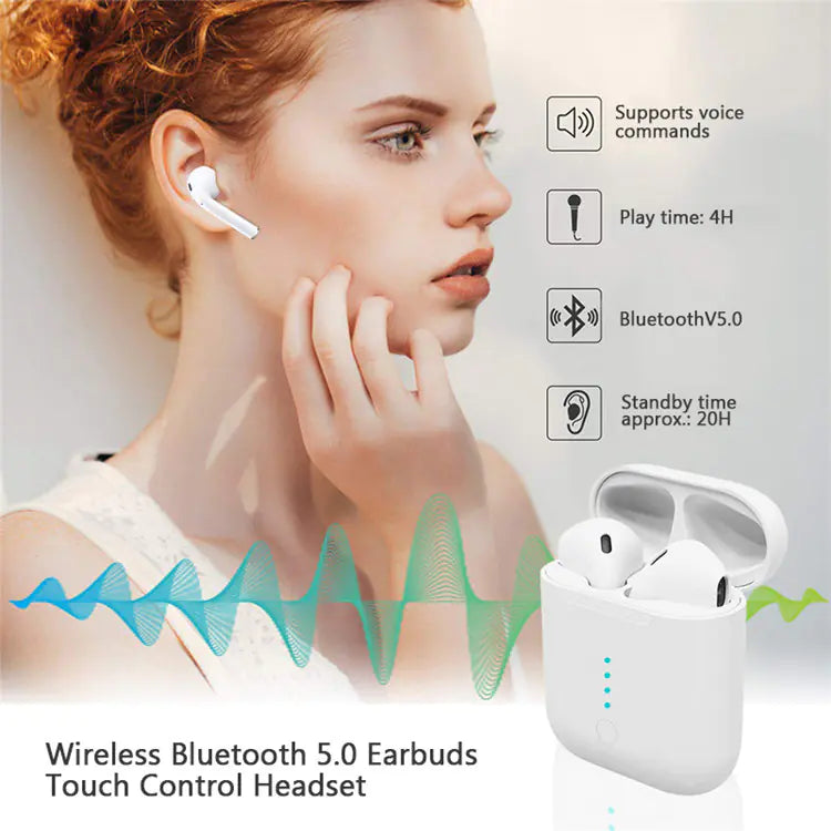 i30 TWS Bluetooth Earbuds with Touch Control